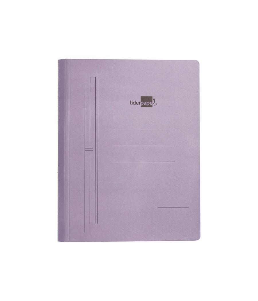 Carpeta gusanillo liderpapel folio cartón azul