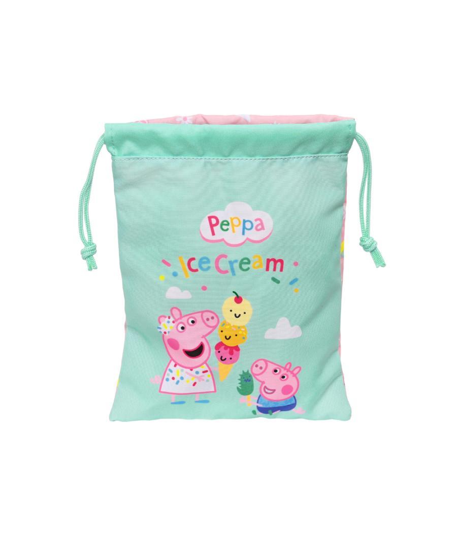 Saquito de merienda safta peppa pig ice cream 200x250 mm