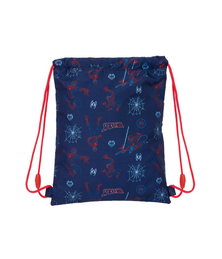 Saco plano safta junior spiderman neon 10x260x340 mm