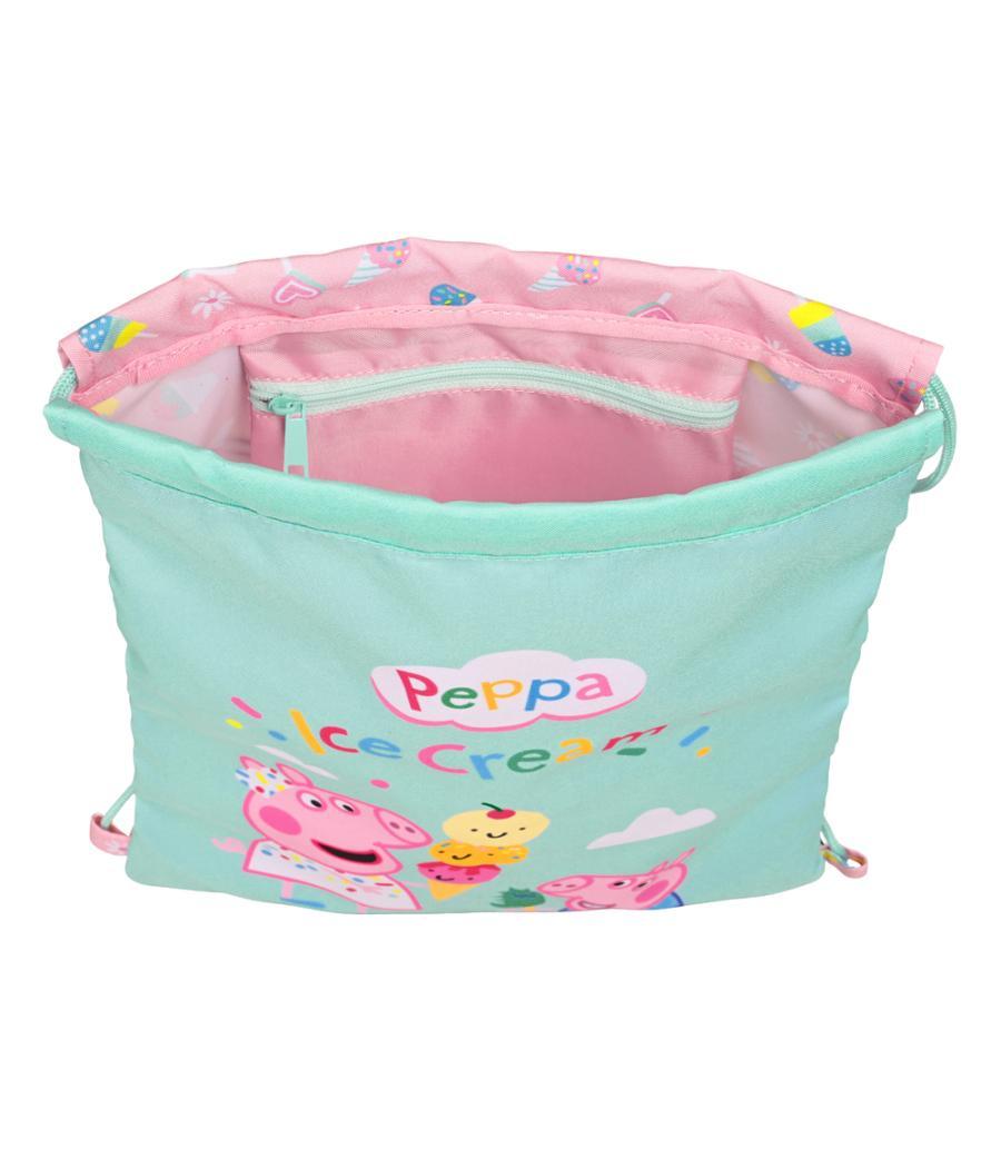 Saco plano safta junior peppa pig ice cream 10x260x340 mm