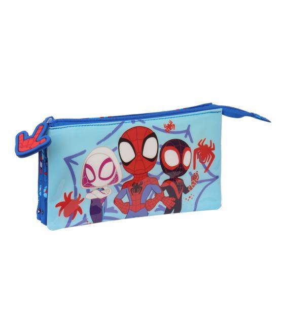 Bolso escolar portatodo safta triple spidey and his amazing friends 30x220x120 mm