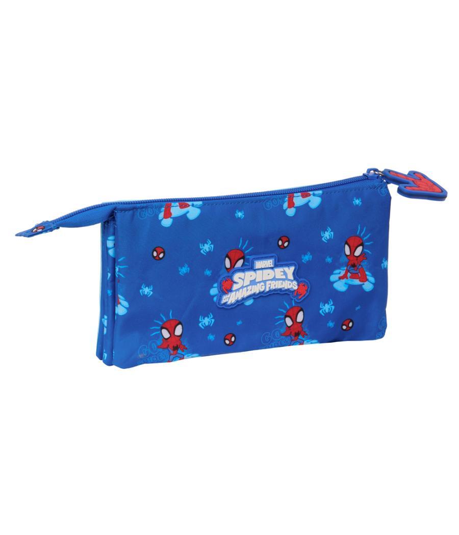 Bolso escolar portatodo safta triple spidey and his amazing friends 30x220x120 mm