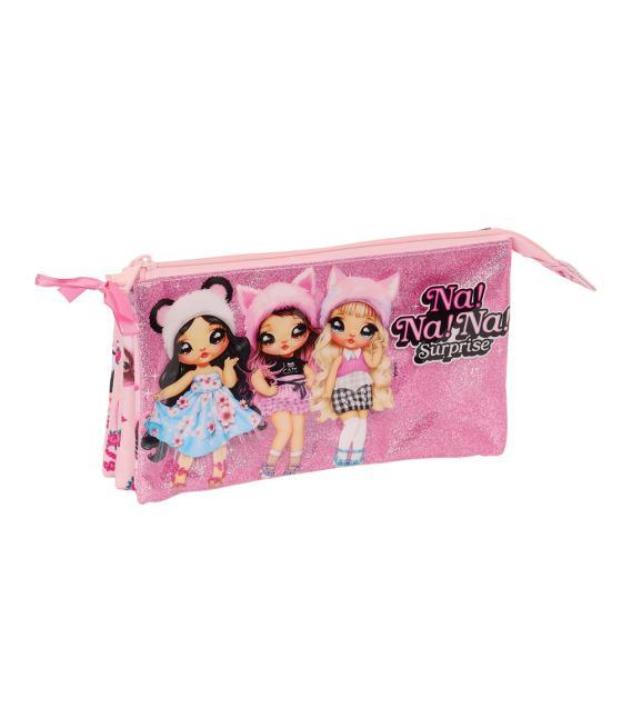 Bolso escolar portatodo safta triple na na na surprise fabulous 30x220x120 mm