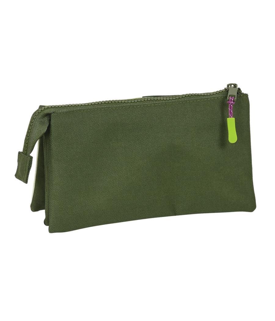 Bolso escolar portatodo safta triple munich bright khaki 30x220x120 mm