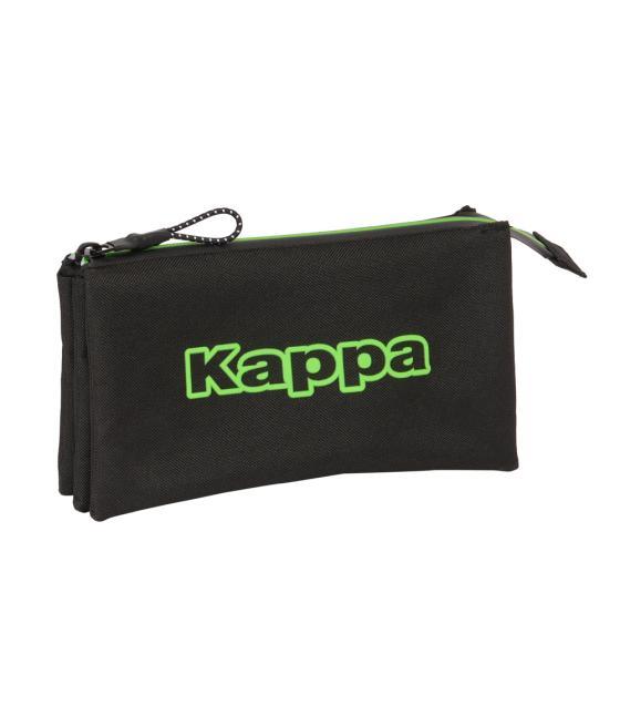 Bolso escolar portatodo safta triple kappa black 30x220x120 mm