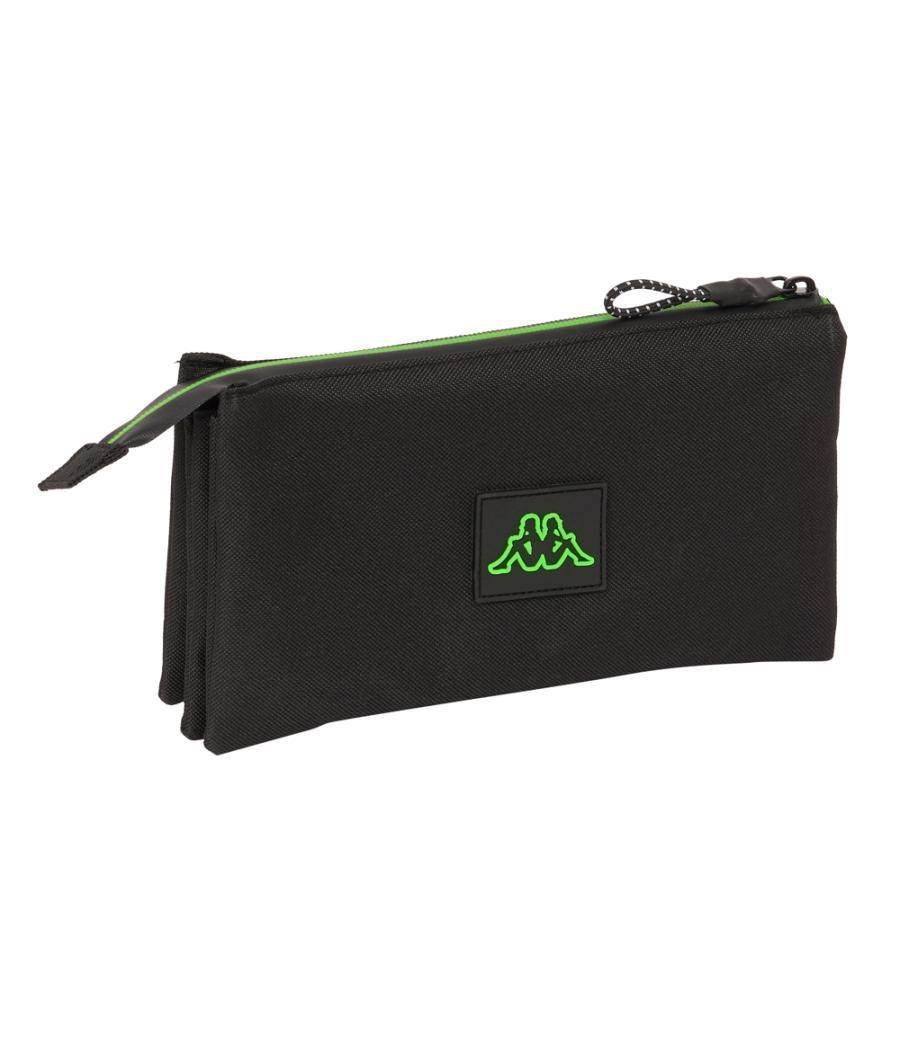 Bolso escolar portatodo safta triple kappa black 30x220x120 mm