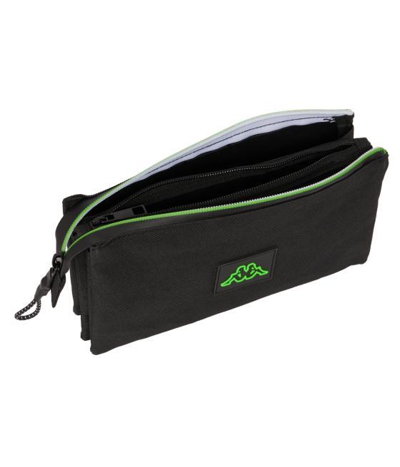 Bolso escolar portatodo safta triple kappa black 30x220x120 mm