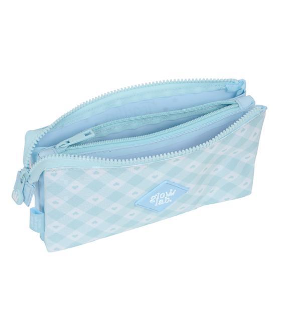 Bolso escolar portatodo safta triple glowlab cisnes 30x220x120 mm