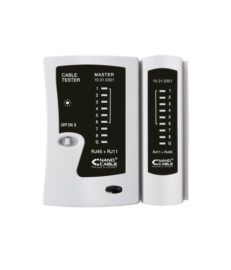 Nanocable - testeador para cable rj11/rj12/rj45