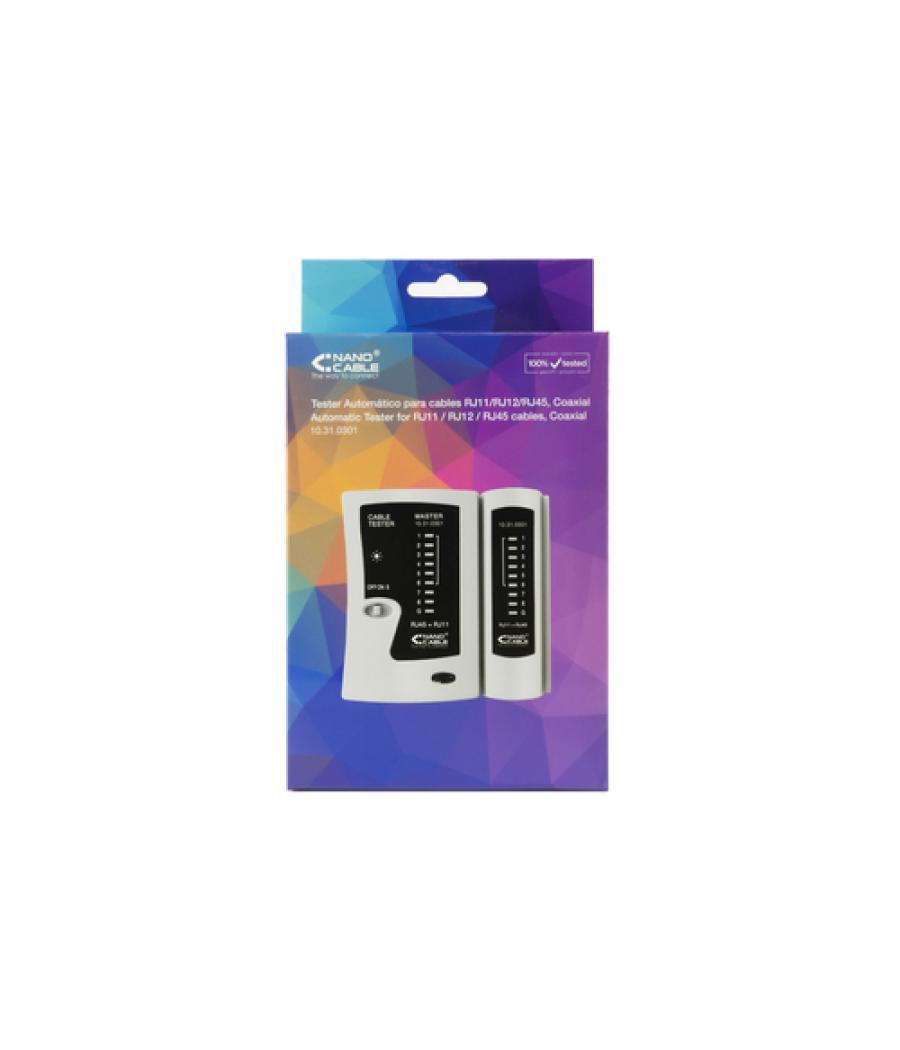 Nanocable - testeador para cable rj11/rj12/rj45