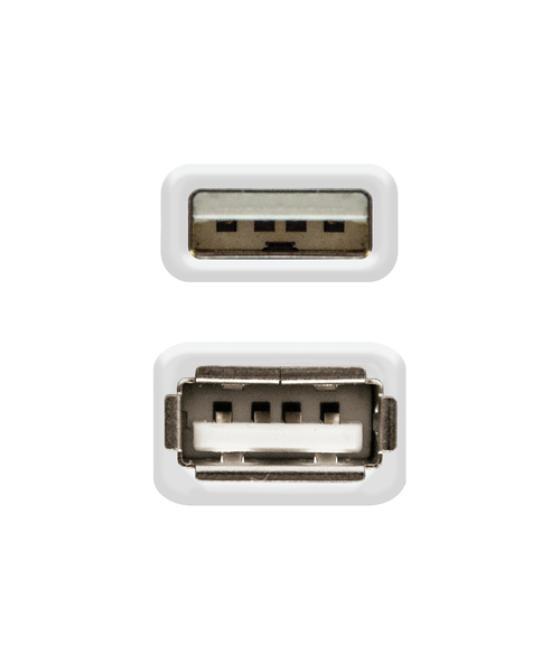 Nanocable - cable alargador usb 2.0 de 3m conexión a/m-a/h