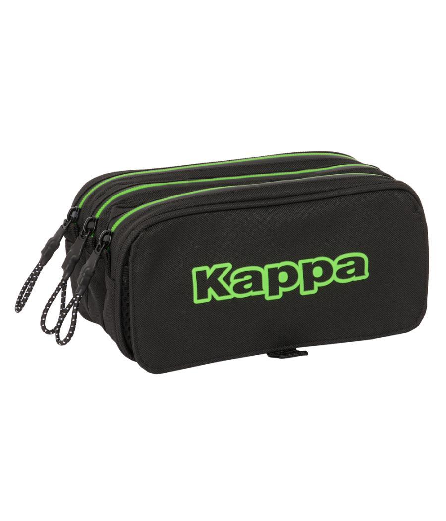 Bolso escolar portatodo safta triple big kappa black 80x215x100 mm