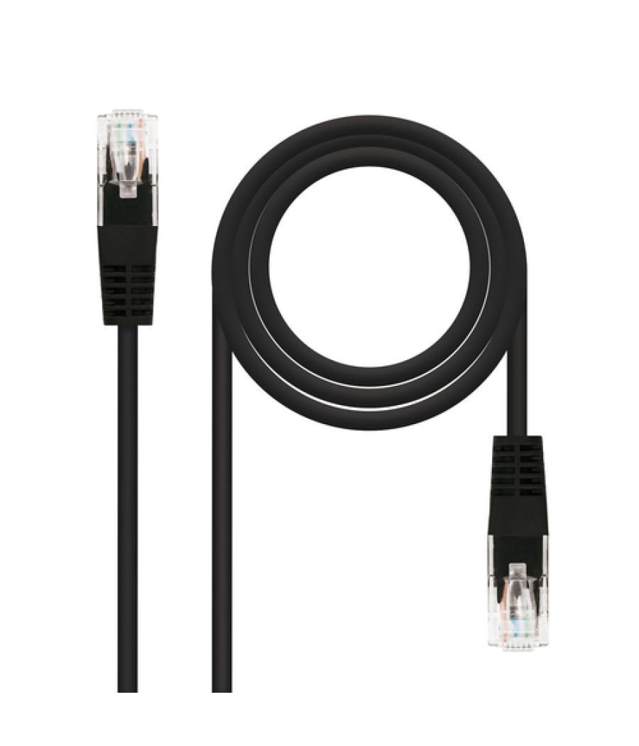 Nanocable - cable de red latiguillo utp cat.5e de 2m - color negro