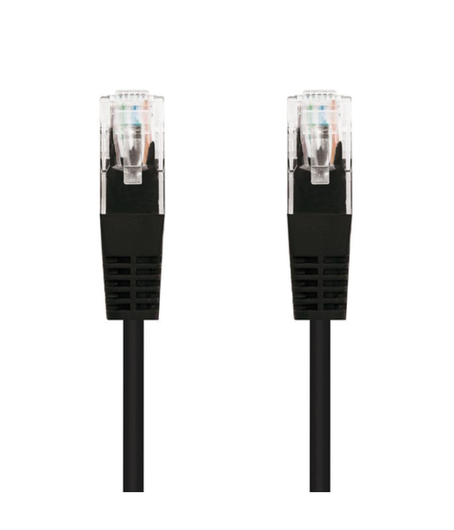 Nanocable - cable de red latiguillo utp cat.5e de 2m - color negro