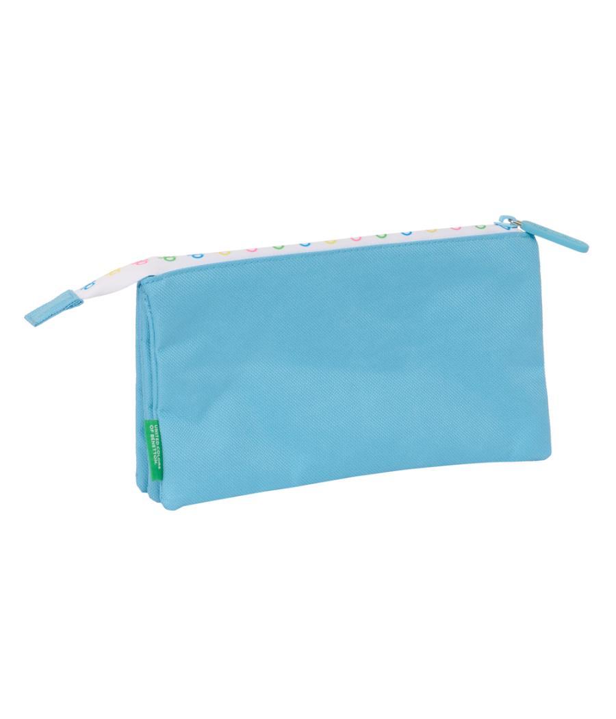 Bolso escolar portatodo safta triple benetton spring 30x220x120 mm