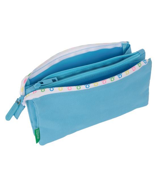 Bolso escolar portatodo safta triple benetton spring 30x220x120 mm