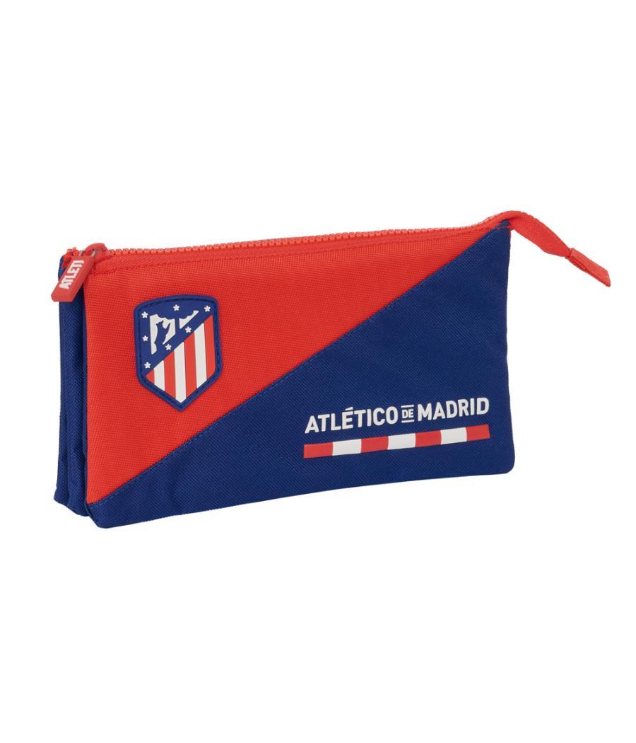 Bolso escolar portatodo safta triple atletico de madrid 30x220x120 mm