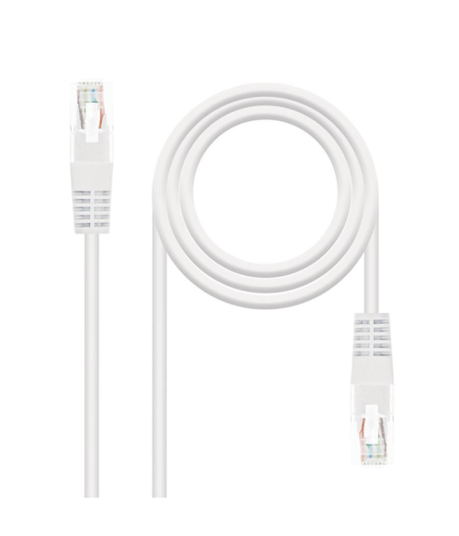 Nanocable - cable de red latiguillo utp cat.5e de 3m - color blanco