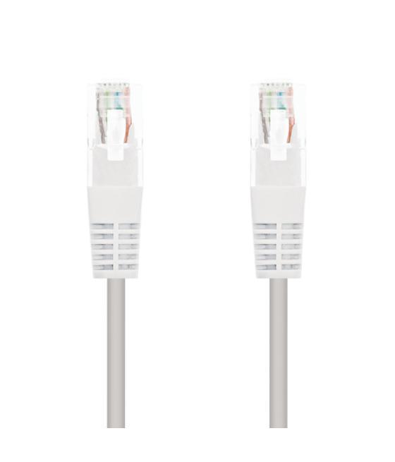 Nanocable - cable de red latiguillo utp cat.5e de 3m - color blanco