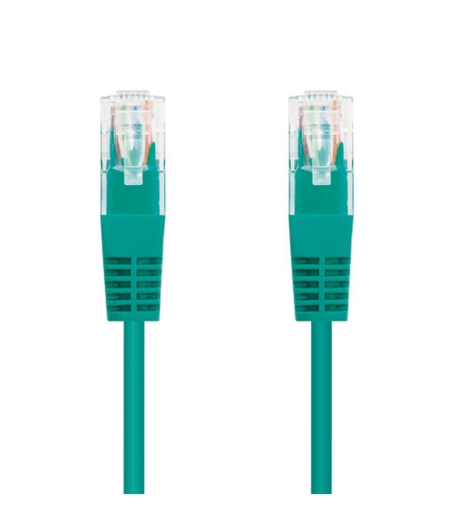 Nanocable - cable de red latiguillo utp cat.6 de 0,5m - color verde