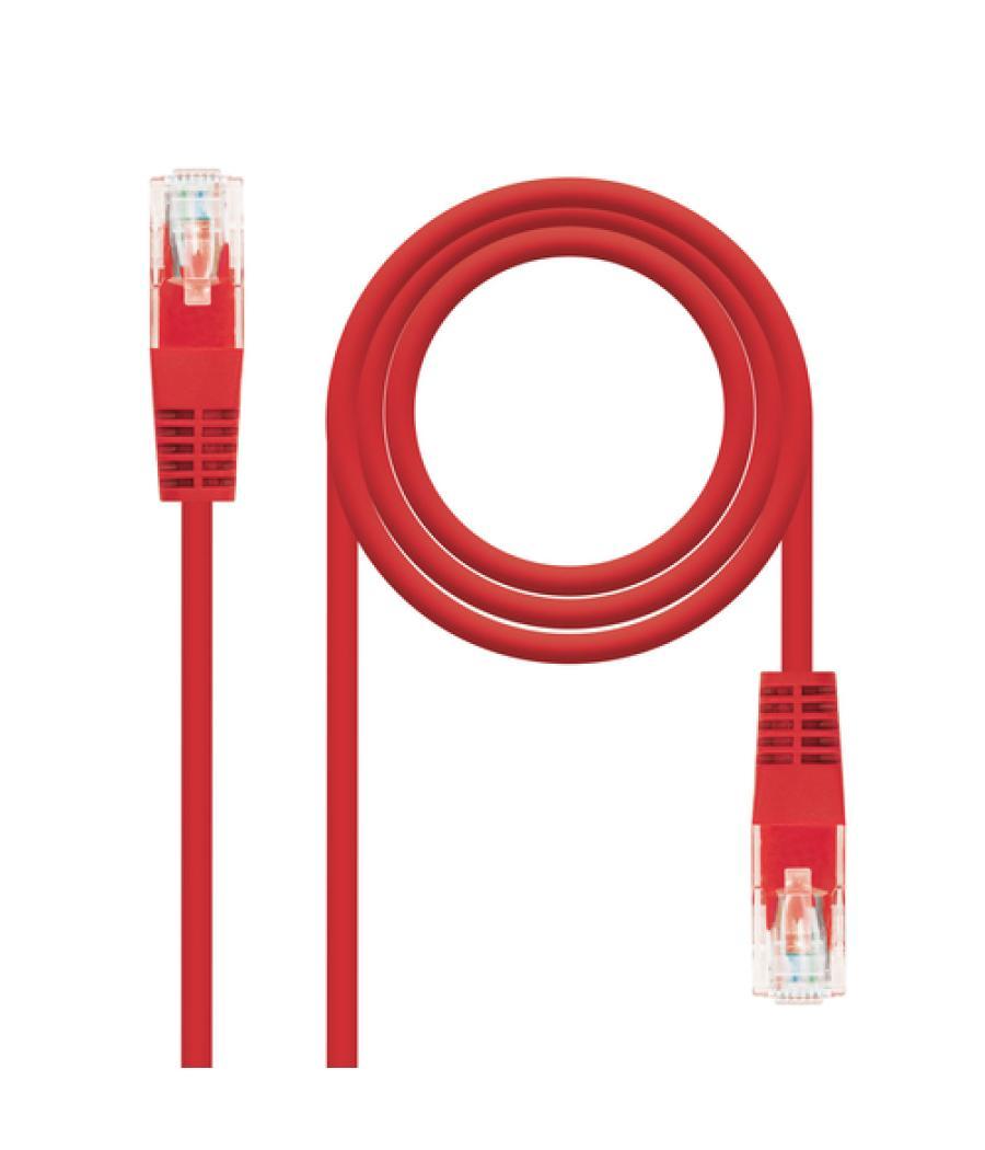 Nanocable - cable de red latiguillo utp cat.6 de 2m - color rojo