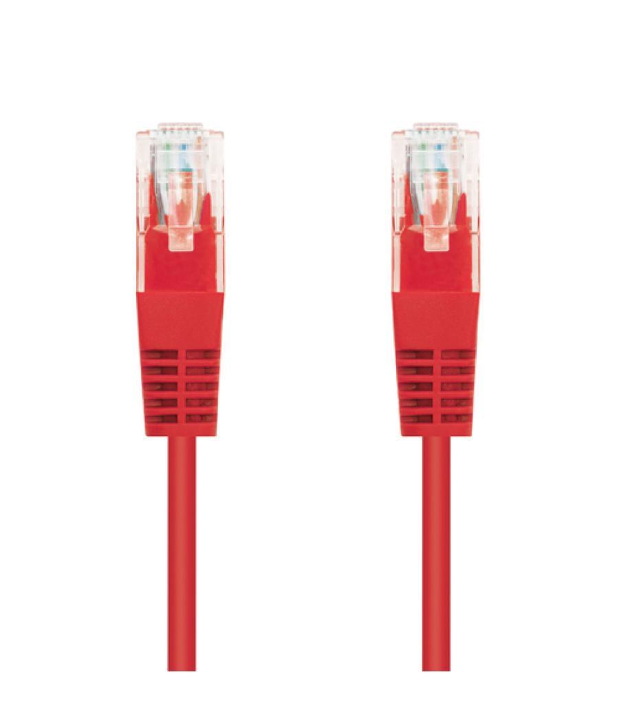 Nanocable - cable de red latiguillo utp cat.6 de 2m - color rojo