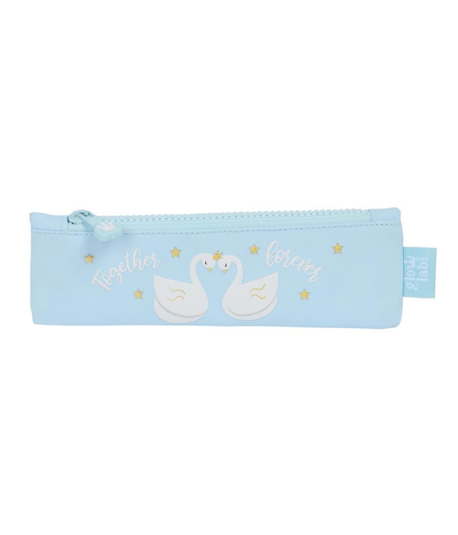 Bolso escolar portatodo safta estrecho glowlab cisnes 10x200x60 mm