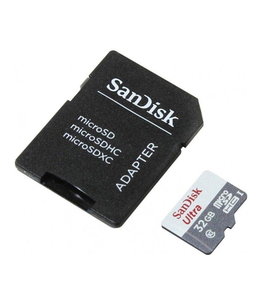 Tarjeta de memoria sandisk ultra 32gb microsd hc con adaptador/ clase 10/ 100mb/s - Imagen 1