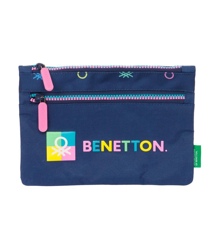 Bolso escolar portatodo safta doble grande benetton cool 30x230x160 mm