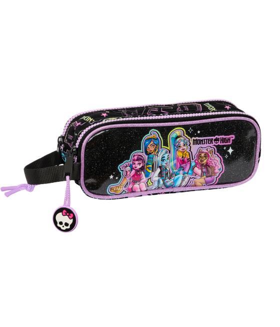 Bolso escolar portatodo safta doble monster high fantastic 60x210x80 mm