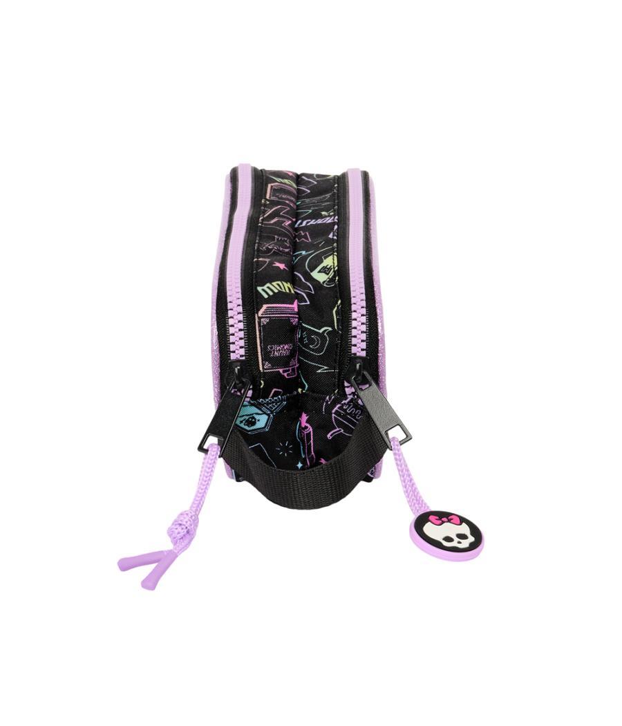 Bolso escolar portatodo safta doble monster high fantastic 60x210x80 mm