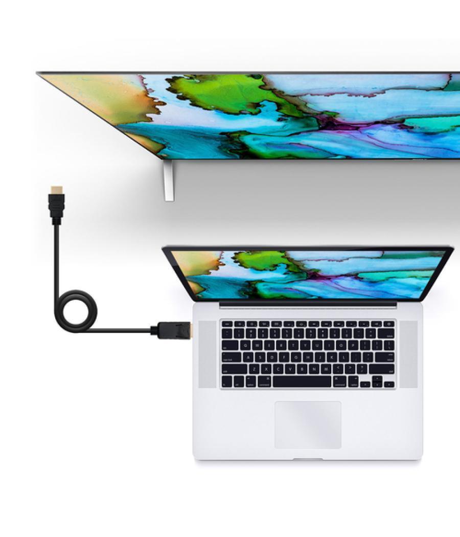 Nanocable - cable displayport/m a hdmi/m - negro - longitud 3.0 m