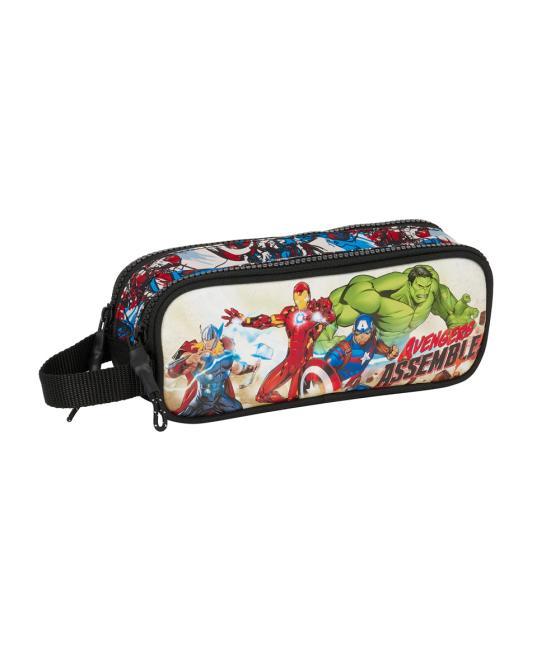 Bolso escolar portatodo safta doble avengers forever 60x210x80 mm