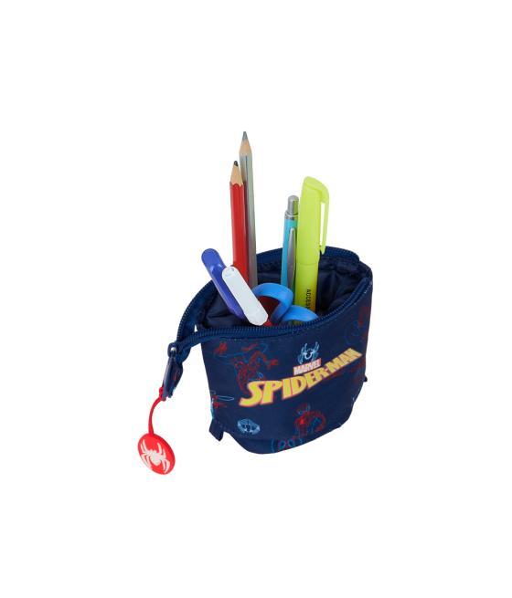 Bolso escolar portatodo safta cubilete spiderman neon 60x80x190 mm