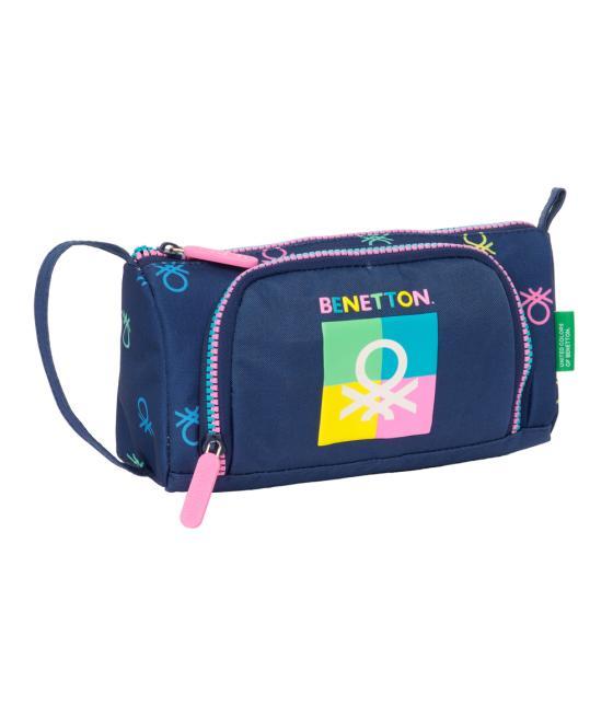 Bolso escolar portatodo safta con bolsillo desplegable vacío benetton cool 85x200x110 mm