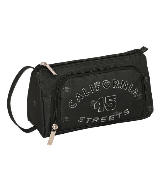 Bolso escolar portatodo safta con bolsillo desplegable safta california 85x200x110 mm