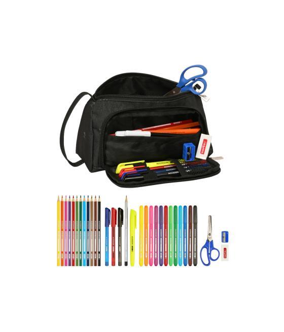 Bolso escolar portatodo safta con bolsillo desplegable safta california 85x200x110 mm