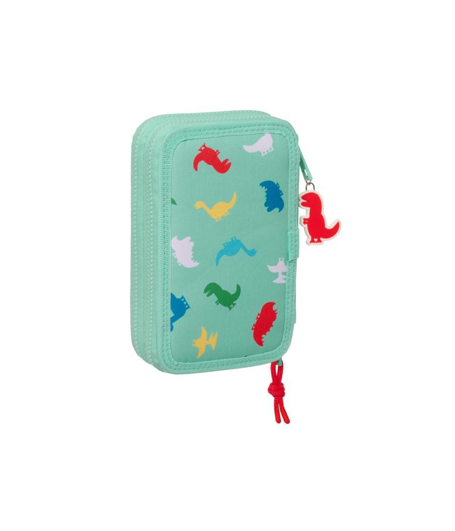 Plumier escolar safta doble cremallera 28 piezas peppa pig george 40x125x195 mm