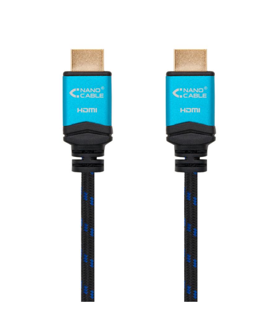 Nanocable cable hdmi v2.0 4k@60ghz 18 gbps a/m-a/m, negro, 2.0 m.