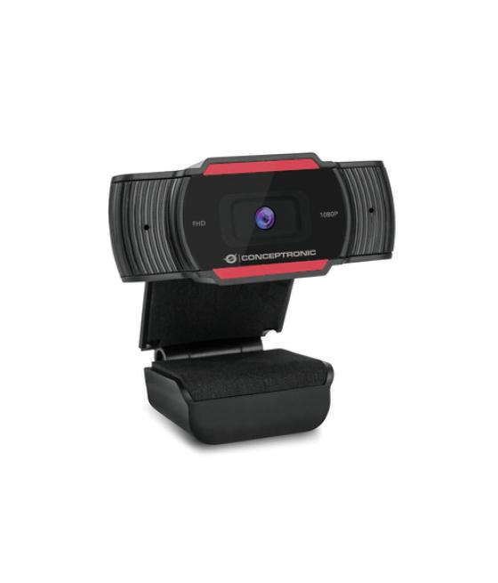Conceptronic - webcam amdis04r - 1080p - usb - foco fijo 3.6mm - 30 fps - Ángulo visión 65º - micrófono integrado