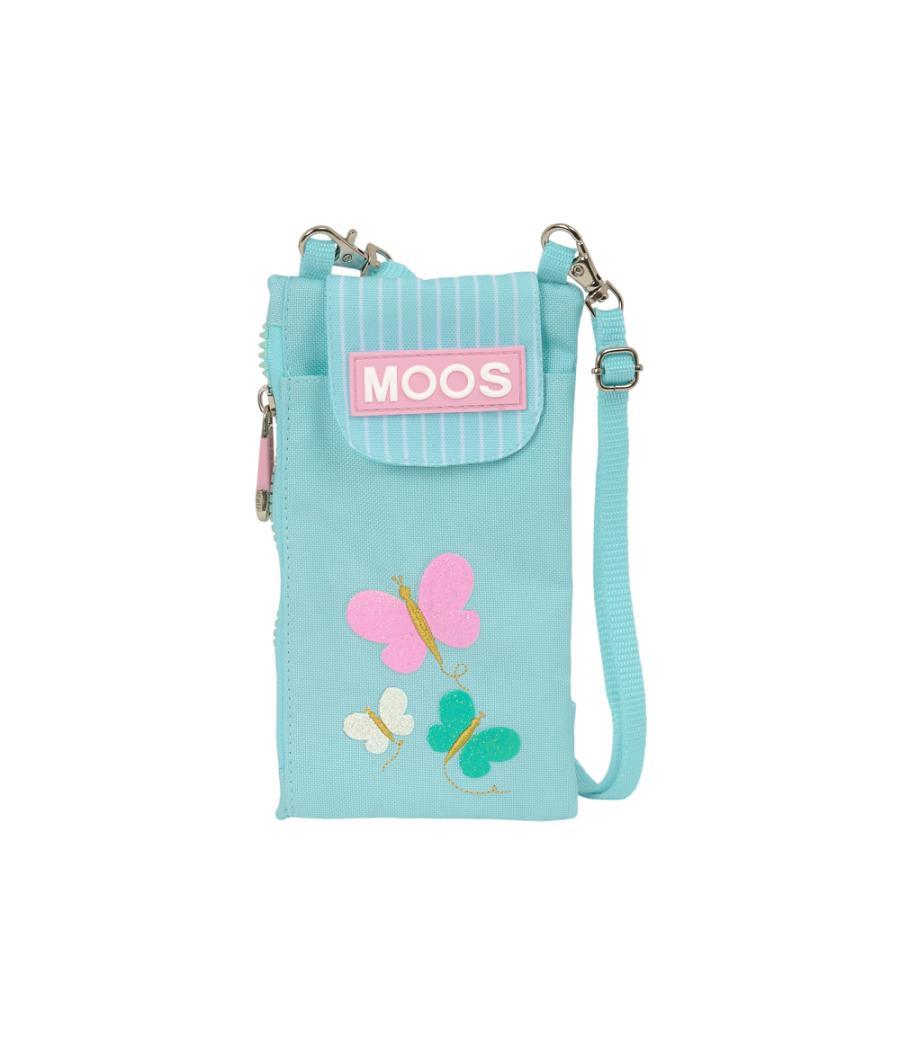 Monedero portamovil safta reciclado moos butterflies 100x190 mm