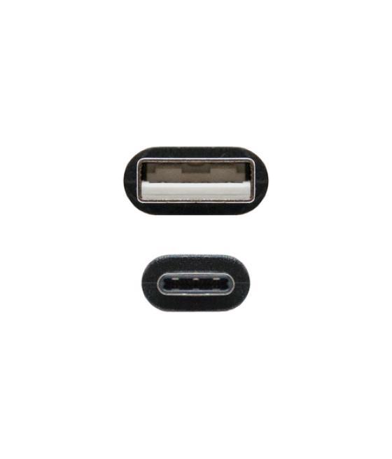 Cable usb 2.0 3a, tipo usb-c/m-a/m, negro, 3.0 m