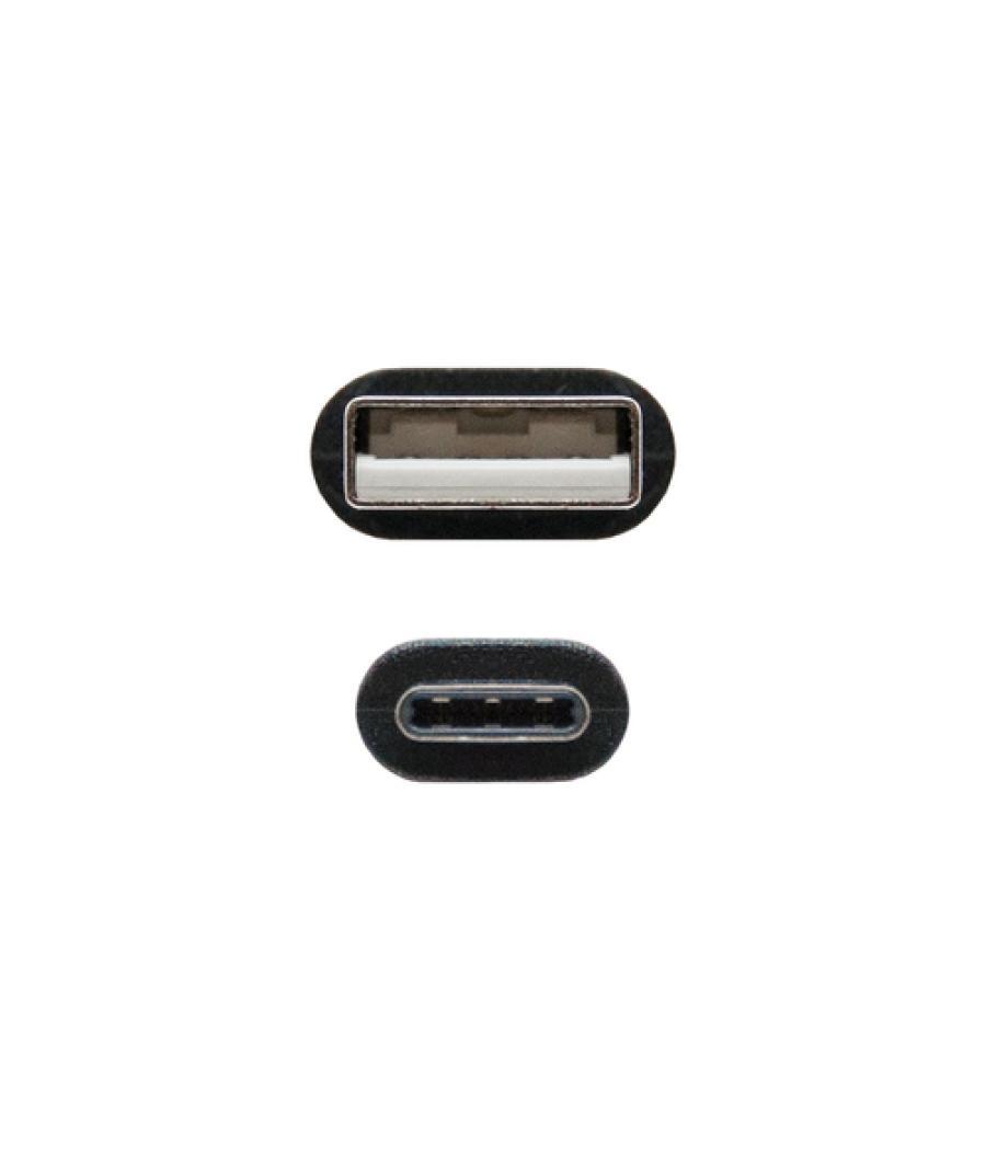 Cable usb 2.0 3a, tipo usb-c/m-a/m, negro, 3.0 m