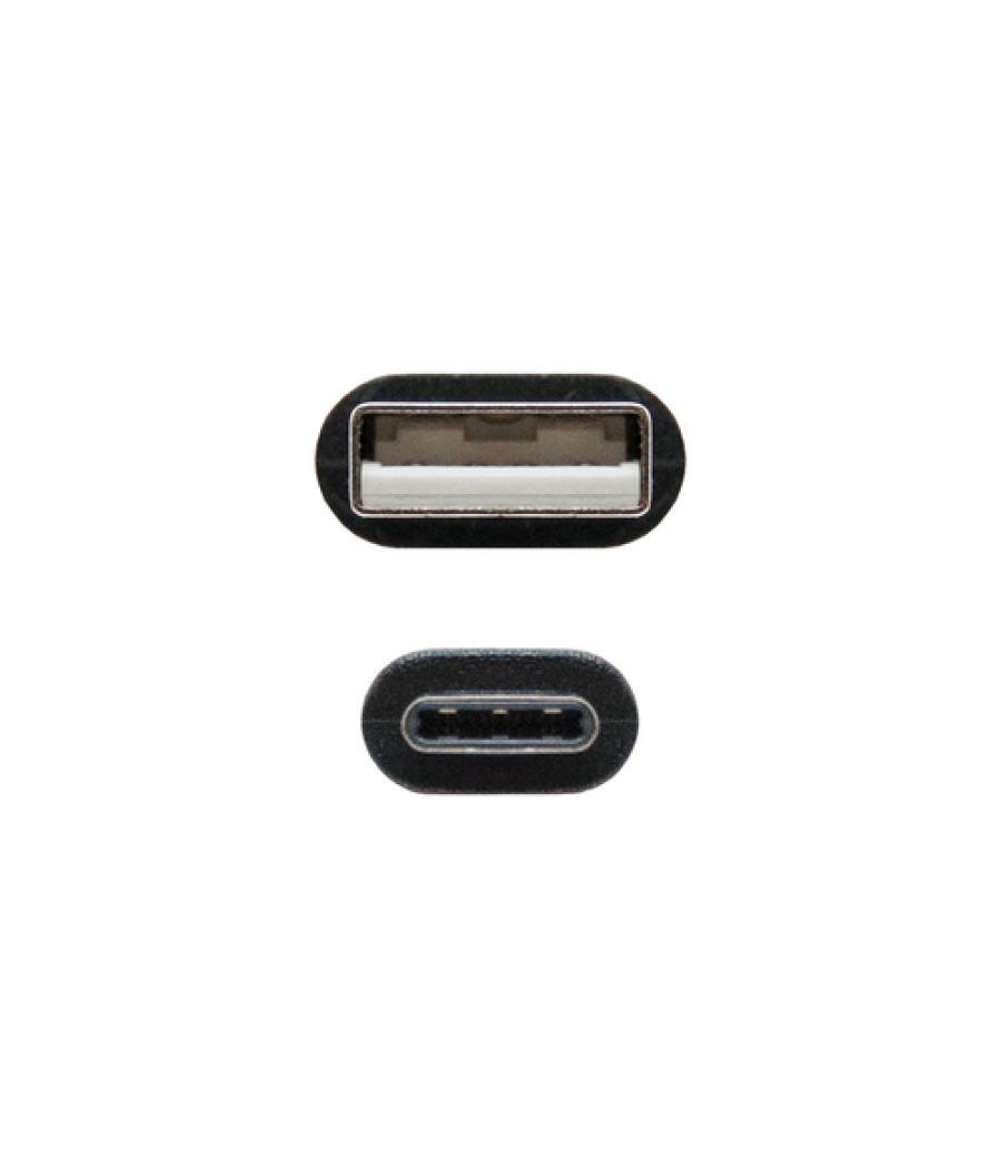 Cable usb 2.0 3a, tipo usb-c/m-a/m, negro, 3.0 m