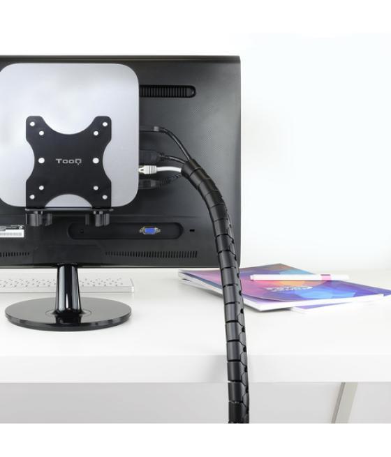 Organizador de cables flexible 25mm 3 m negro