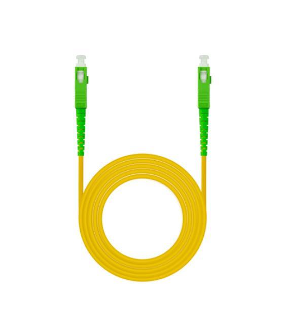 Cable fibra sc/apc-sc/apc monomodo lszh amaril.30m