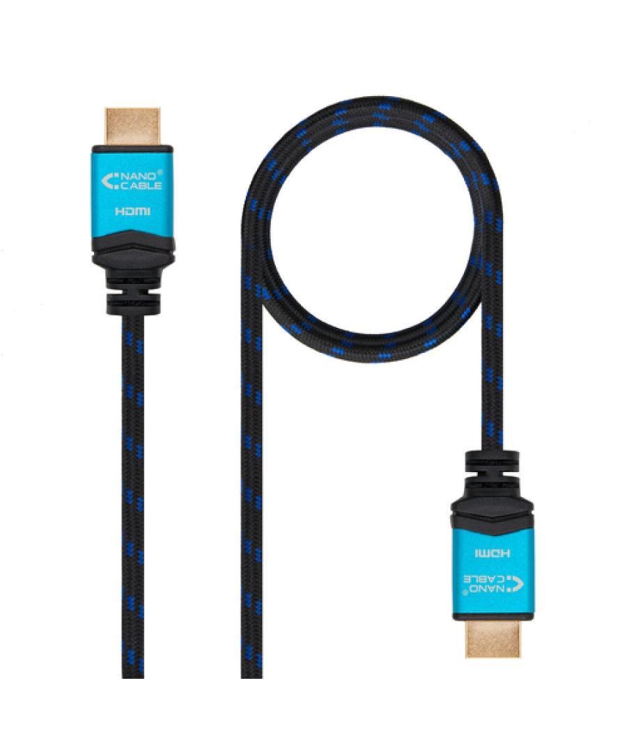 Cable hdmi v2.0 4k 60hz 18gbps am-am negro 10m nanocable 10.15.3710