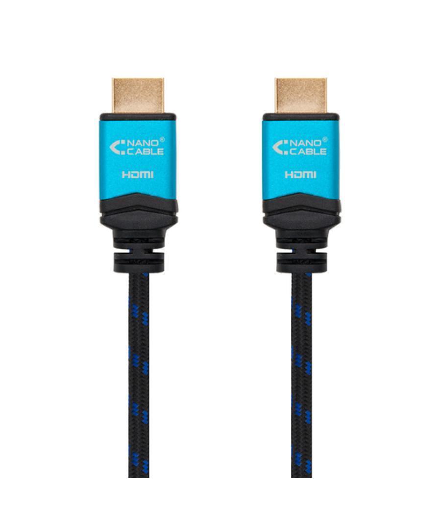 Cable hdmi v2.0 4k 60hz 18gbps am-am negro 10m nanocable 10.15.3710