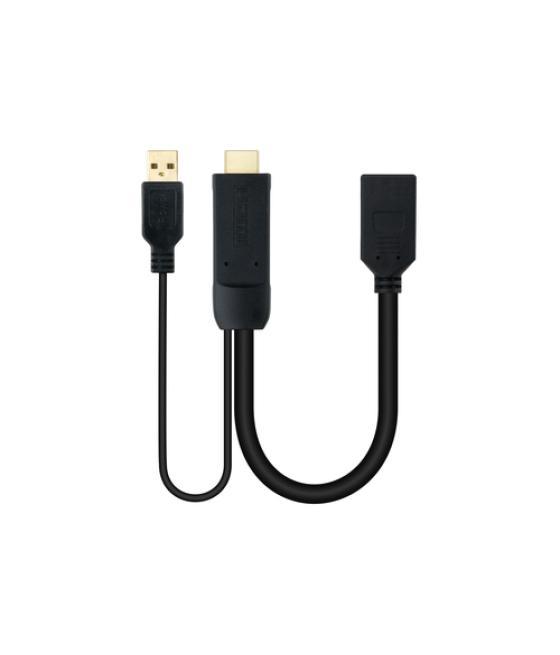 Conversor hdmi a displayport, hdmi/m-dp/h 20cm neg