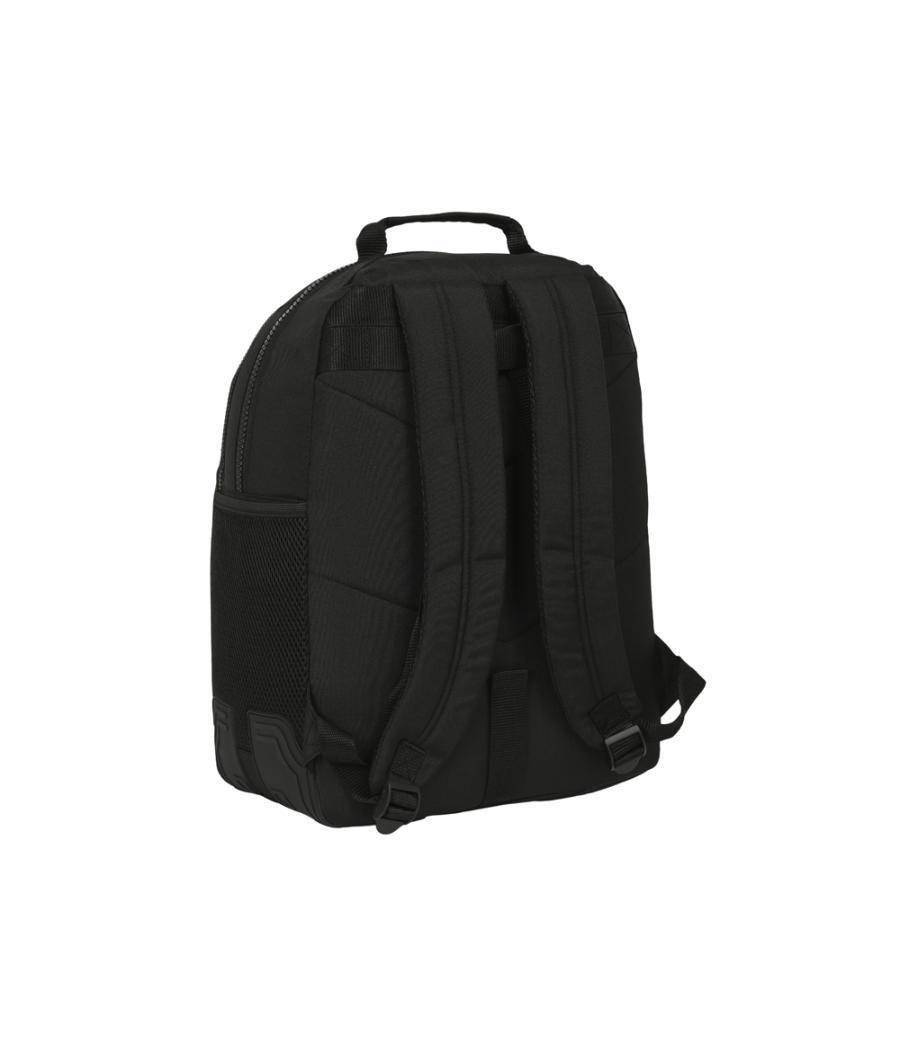Mochila safta doble con cantóneras adaptable a carro reciclado blackfit8 zone 150x320x420 mm